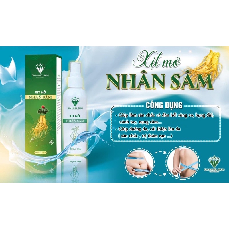 Xịt huỷ mỡ nhân sâm
