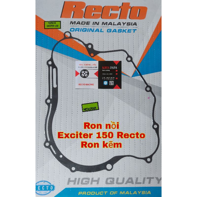 Ron nồi Exciter 150 Recto, ron kẽm, malaysia