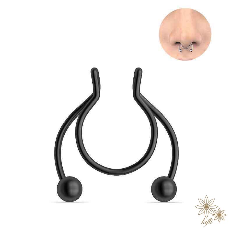 🌸Khuyên Xỏ Mũi Hình Móng Ngựa Giả Không Cần Xỏ Lỗ