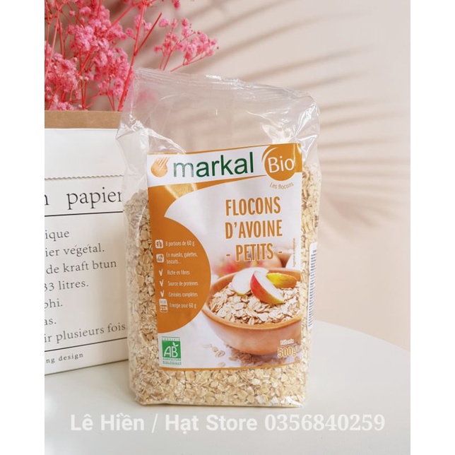 Yến mạch cán mỏng hữu cơ Markal 500gr