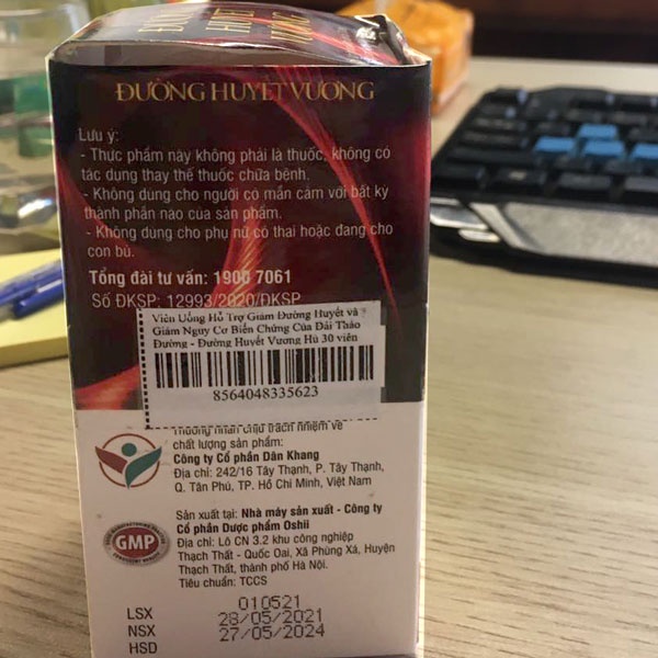 Đường Huyết Vương, hỗ trợ giảm nguy cơ biến chứng do đái tháo đường (Hộp 30 viên)