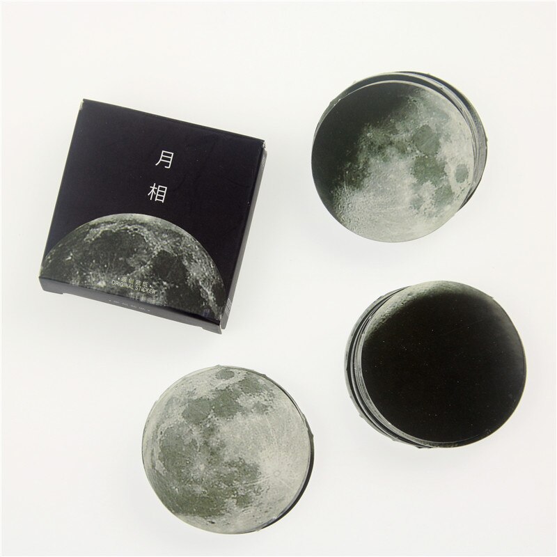 Hộp 45 Miếng Dán Trang Trí Hình Mặt Trăng Dễ Thương