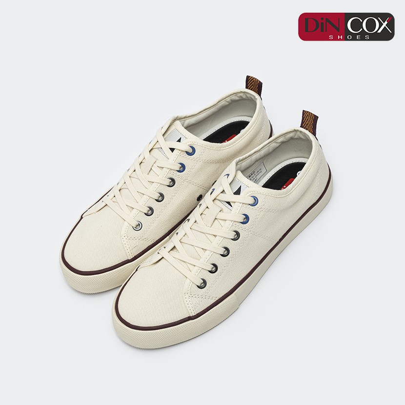 Giày Sneaker Vải Canvas Unisex C40 Off/white Dincox Đơn Giản Tinh Tế
