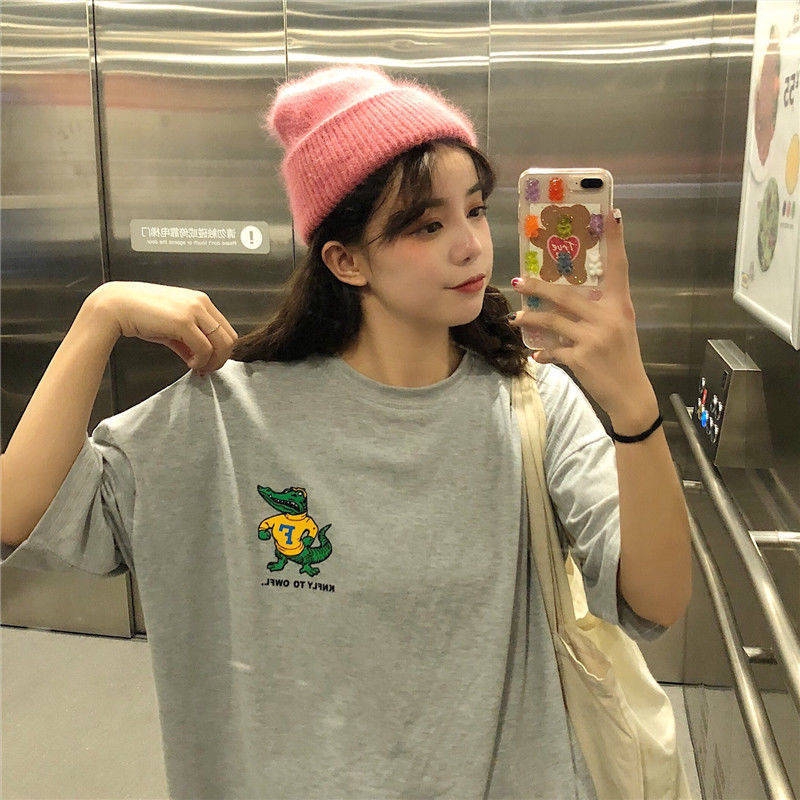 Ready Stock Ins Summer Cartoon Couple Top T-shirt Korean Version Wild Loose Shirt | BigBuy360 - bigbuy360.vn