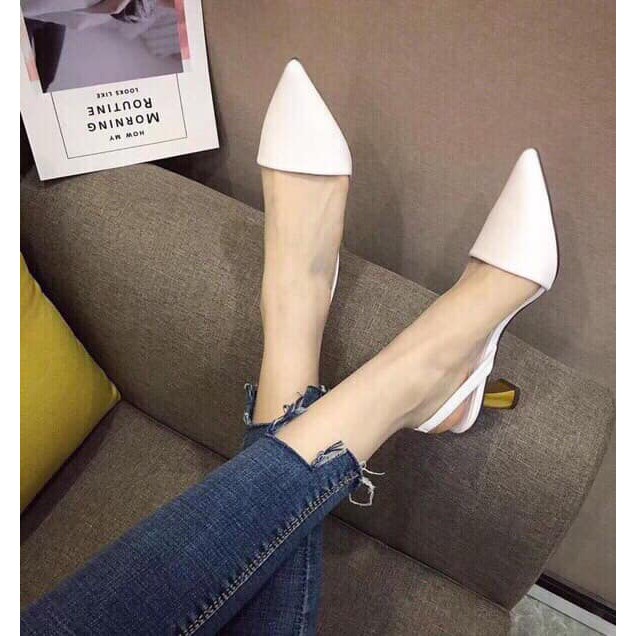 Guốc tiểu thư bít mũi đế 5cm ( kèm ảnh thật)