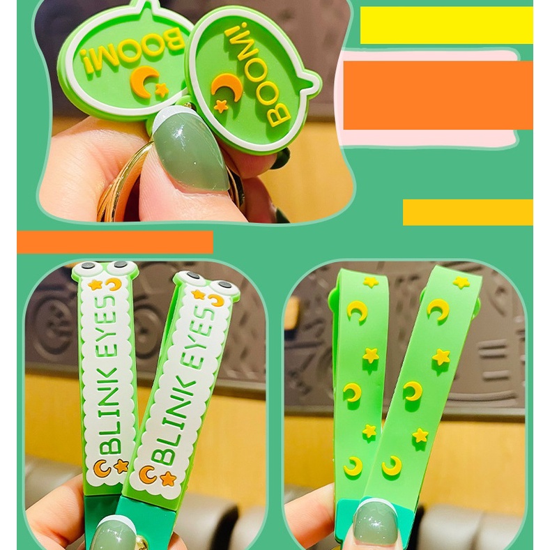 Móc khóa Ếch ộp lòi mắt to siêu cool ngầu