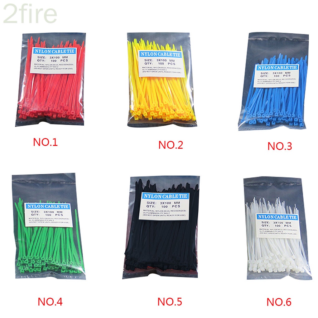 Set 100 dây khóa rút nhựa nylon 3*100mm đa năng tiện dụng