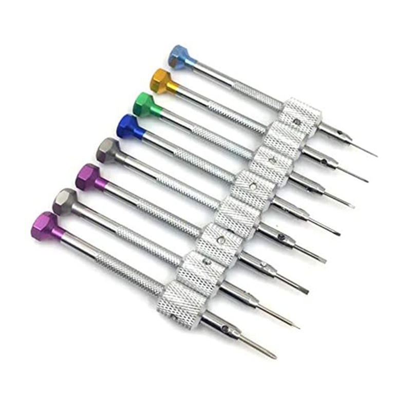 Bộ Tua Vít 8 Món Bằng Đồng Kèm Giá Đỡ Kim Loại Tiện Dụng