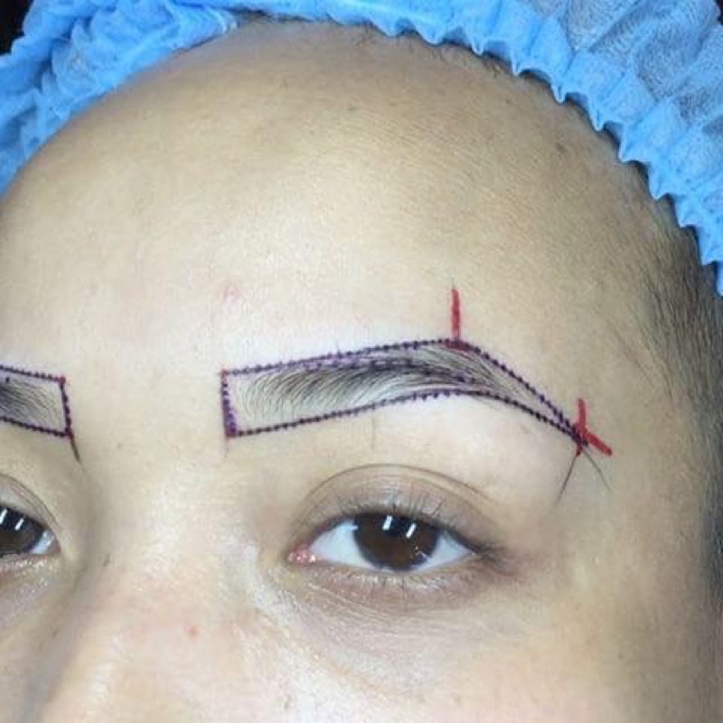 Khuôn Mày 8 Dáng Đẹp Chuẩn Thái Hàn Châu Âu Kẻ Vẽ Lông Mày Phun Xăm Makeup