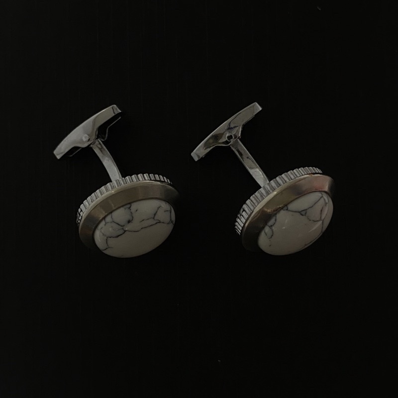 Cufflinks chất liệu thép , Khuy măng sét cài tay áo sơ my tặng kèm hộp đựng sang trọng làm quà tặng