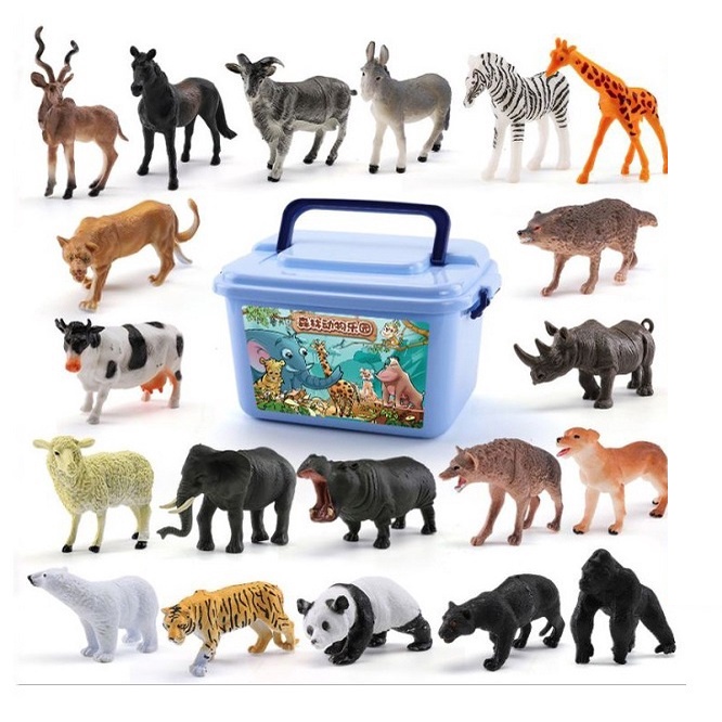 Đồ Chơi Mô Hình Động Vật 58 Chi Tiết Chất Liệu Nhựa An Toàn Cho Bé