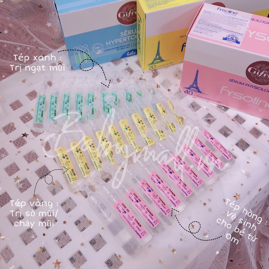 Nước muối xịt mũi (ngạt mũi -Tép Xanh Gifrer)
