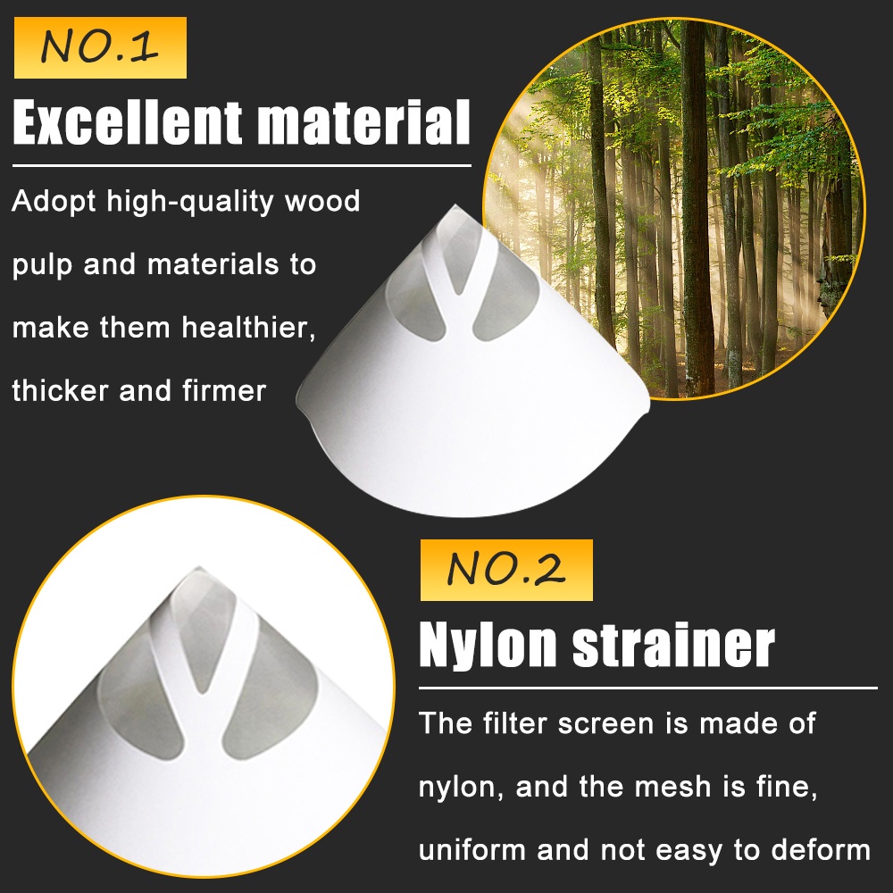 Bộ 50/51 Phễu Lọc Bằng Giấy Nylon 100% Dùng Một Lần Dành Cho Vẽ Tranh