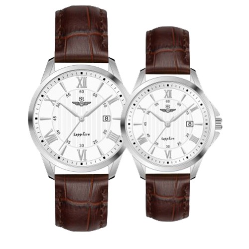 Đồng Hồ Cặp Đôi Dây Da SR Watch SG3003.4102CV & SL3003.4102CV Chính Hãng