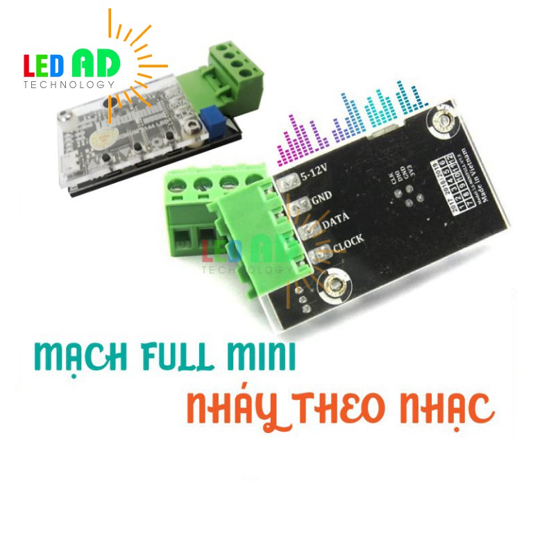 Mạch Led Full Mini Nháy Theo Nhạc - Mạch Led Xe Oto Nhay Theo Nhac