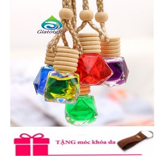 Tinh dầu treo xe oto hương chanh 206609 tặng khăn lau đa năng [SKM]