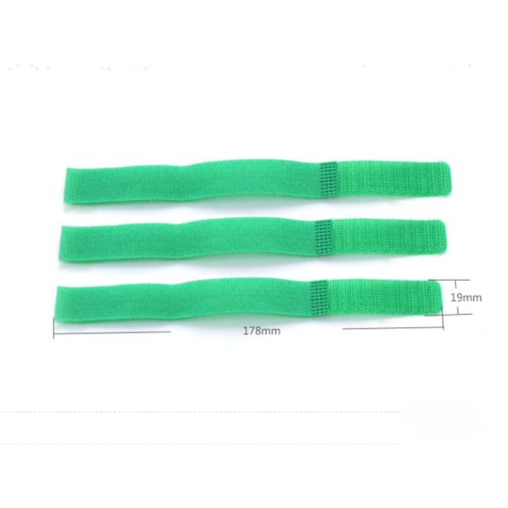 Combo túi dây dán Velcro tiện dụng dài 17,8cm UGREEN 20314 (màu xanh lá)