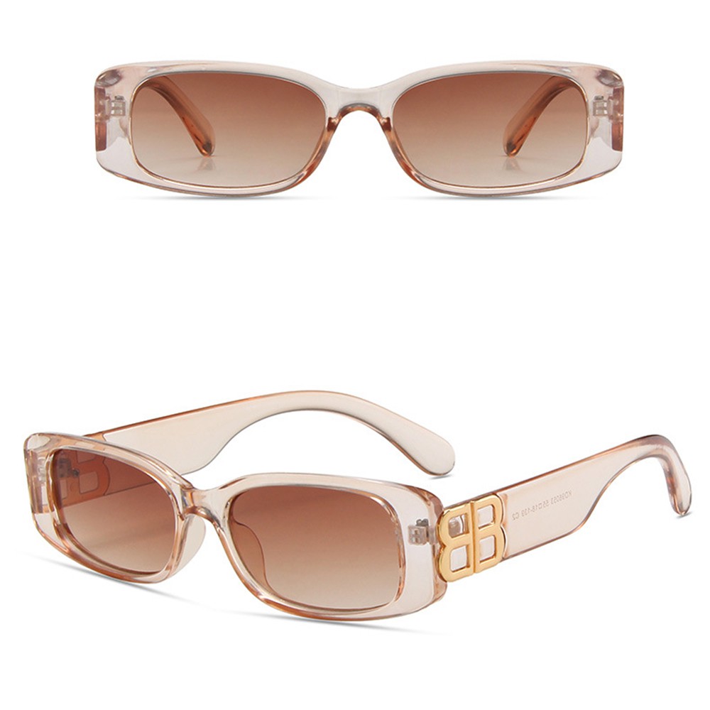 Kính râm gọng chữ nhật phong cách hip hop thời trang Âu Mỹ cho nữ