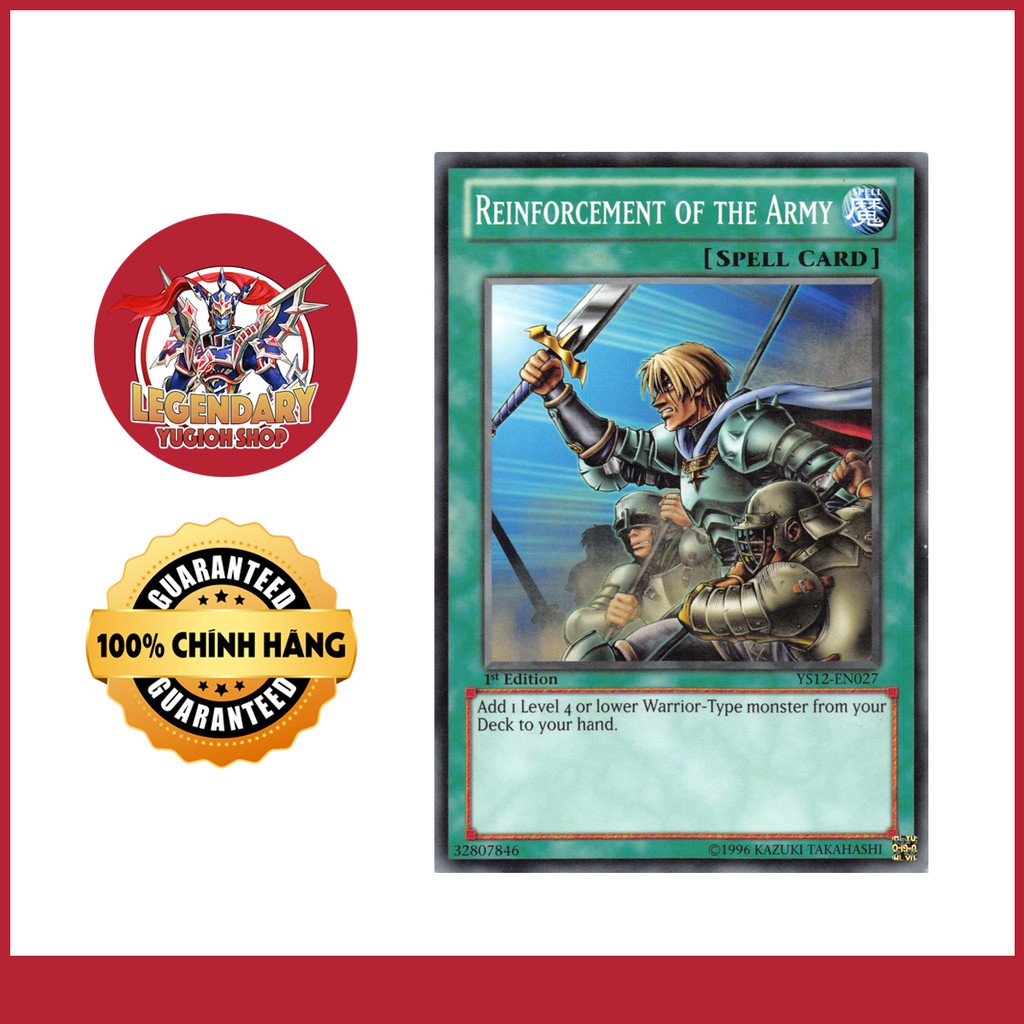 [EN-JP][Thẻ Bài Yugioh Chính Hãng] Reinforcement of the Army - ROTA