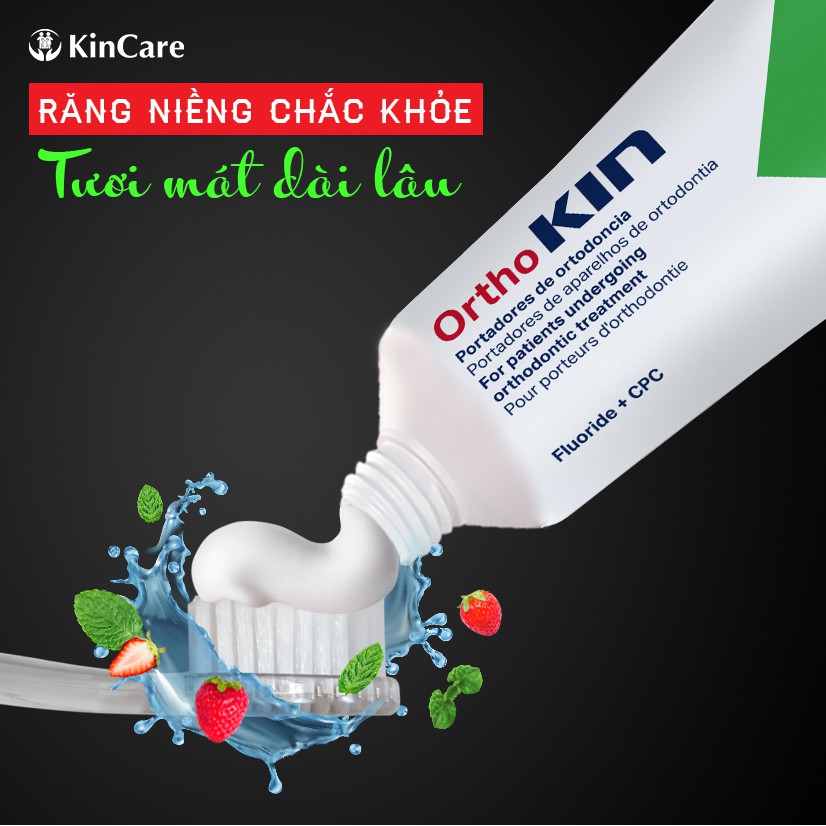 Kem đánh răng ORTHOKIN dành cho răng niềng 75ml