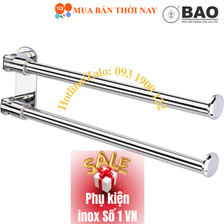 Thanh máng khăn bn – 140 inox bảo