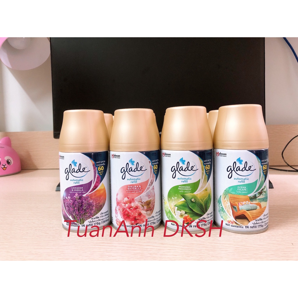 [ LÕI ] - Chai Xịt Phòng Thay Thế Vào Máy Xịt Phòng Tự Động Glade - 269ml/175g - Hàng chính hãng DKSH Việt Nam.