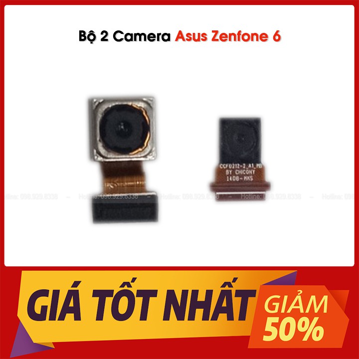 Camera Trước &amp; Sau Của Asus Zenfone 6 - Cam zin bóc máy