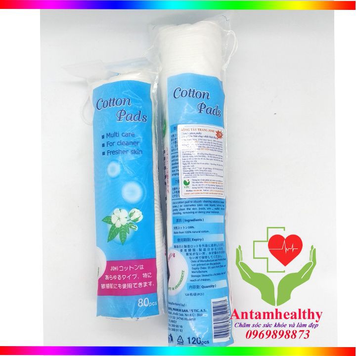 Bông tẩy trang Jomi Cotton Pads - Hai loại