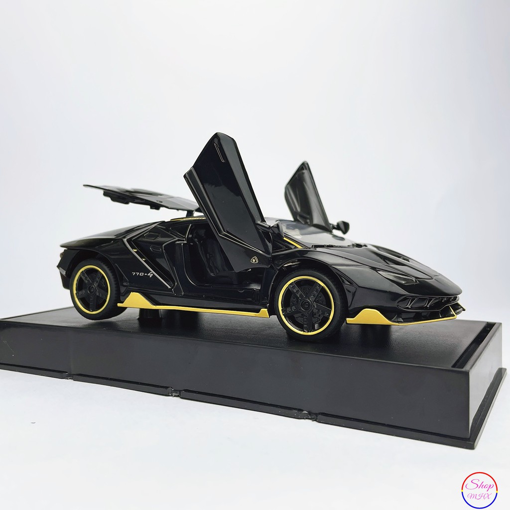 Xe đồ chơi mô hình sắt Lamborghini Lp770-4 TẶNG KÈM BIỂN SỐ tỉ lệ 1:32 hãng Miniauto