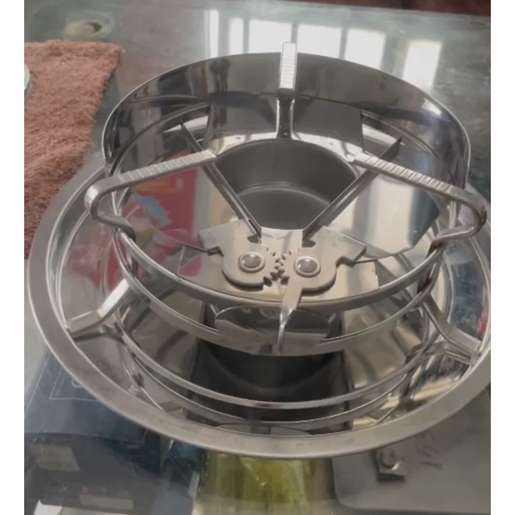 Khay, mâm, dĩa lót bếp cồn inox cao cấp 26cm và 32cm