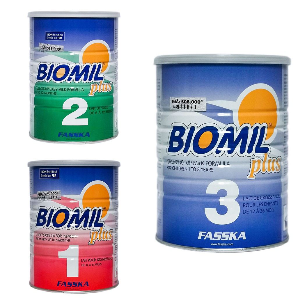 SỮA BỘT BIOMIL PLUS 1/2/3 800G
