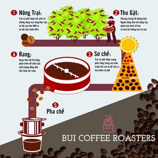 Cà Phê Robusta Blend 500gr Bột Hoặc Hạt Dùng Pha Phin Hoặc Pha Máy