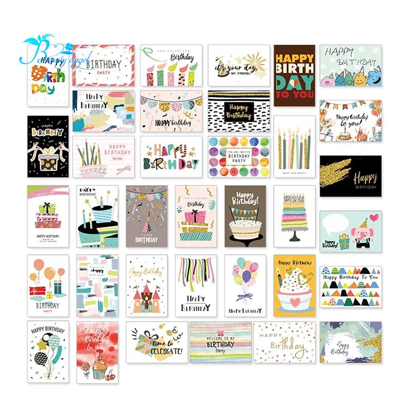 Set 36 tấm thiệp chúc mừng sinh nhật thân thiện với môi trường