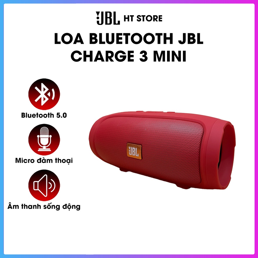 Loa Bluetooth Charge 3 Mini Nghe Nhạc Hay, Hỗ Trợ Cắm Usb Thẻ Nhớ TF - Loa Cầm Tay Không Dây Nhỏ Gọn Giá Rẻ