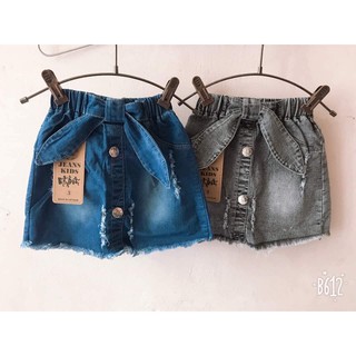 Chân váy jean cao cấp bé gái