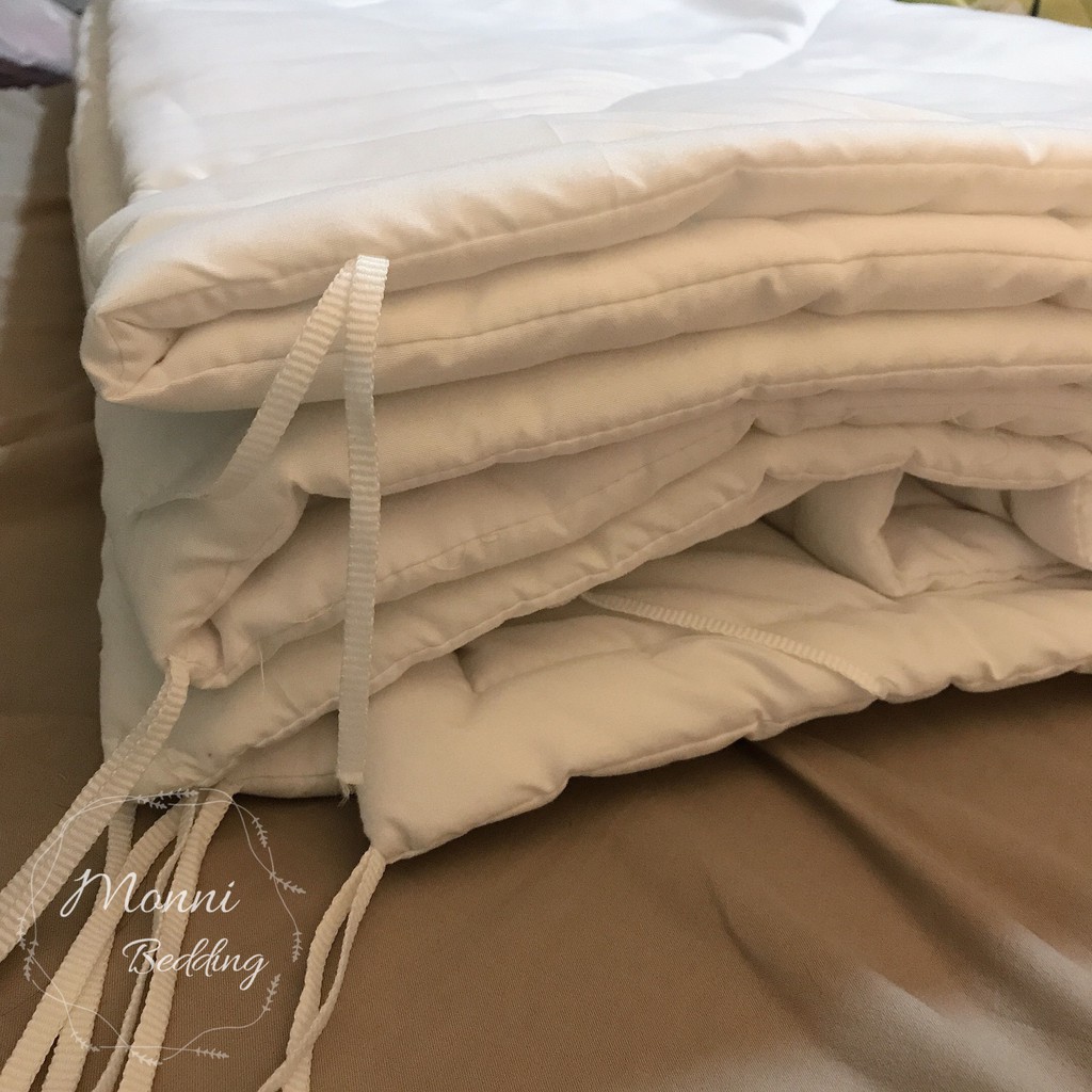 RUỘT CHĂN HÈ GÒN MỊN SIÊU NHẸ, GÒN LÔNG VŨ NHÂN TẠO CAO CẤP, MÀU TRẮNG TINH SIZE TO 2M X 2M2