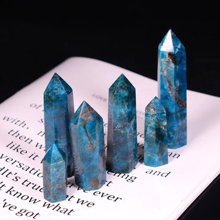Trụ đá thanh tẩy Blue apatite