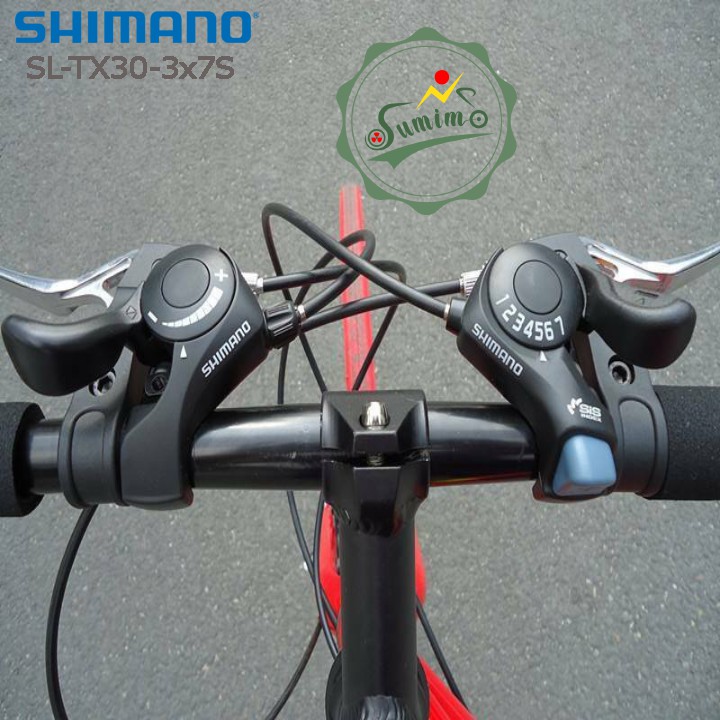 Tay đề xe đạp - Tay bấm xã Shimano SL-TX30-3x7 Speed