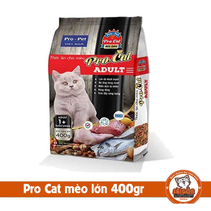 Thức ăn cho mèo lớn Pro Cat gói 400gr