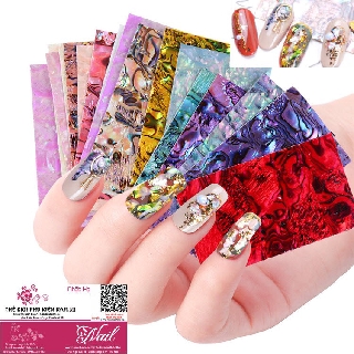 Xà Cừ Vân Gỗ Miếng Trang Trí Móng Tay Dễ dàng - Lẻ 1 Miếng