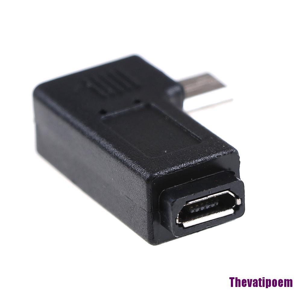 Bộ 2 Đầu Chuyển Đổi Usb Đực Sang Cái 90 Độ