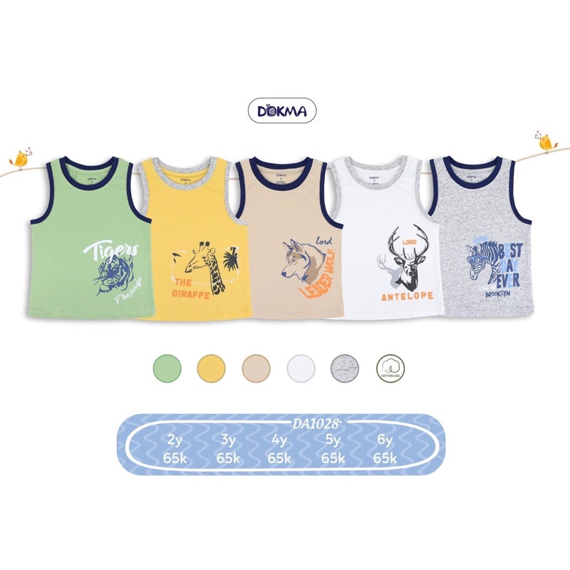 Áo sát nách cotton Dokma