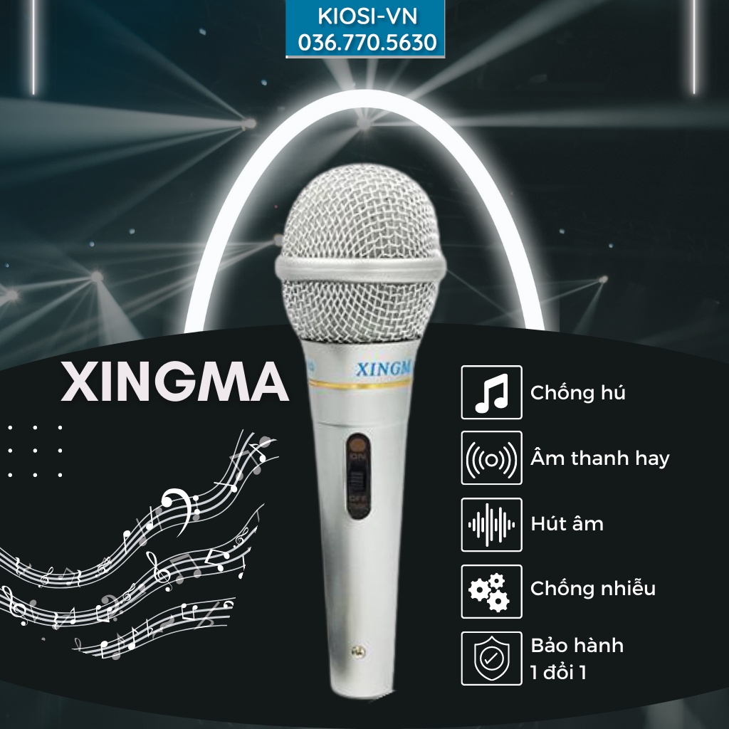 Micro karaoke KAW chính hãng, Mic hát có dây chống hú cao cấp - ÂM HAY - BỀN BỈ - ĐA NĂNG BH 1 ĐỔI 1