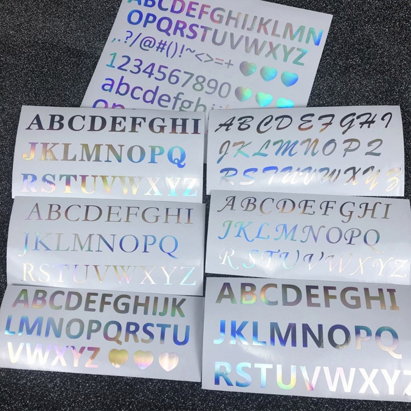 Sa Bộ 26 Chữ Cái Và Số Dán Trang Trí Sổ Tay