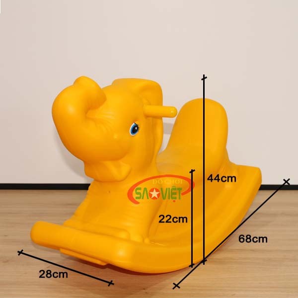 Bập Bênh Mini Cho Bé Con Voi S04NA53