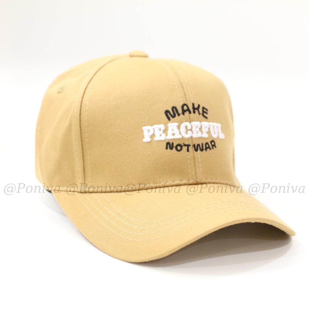 Mũ lưỡi trai ❤️ Nón kết thêu chữ PEACEFUL chất kaki cao cấp form unisex nam nữ PC78 phong cách Ulzzang PONIVA siêu hot