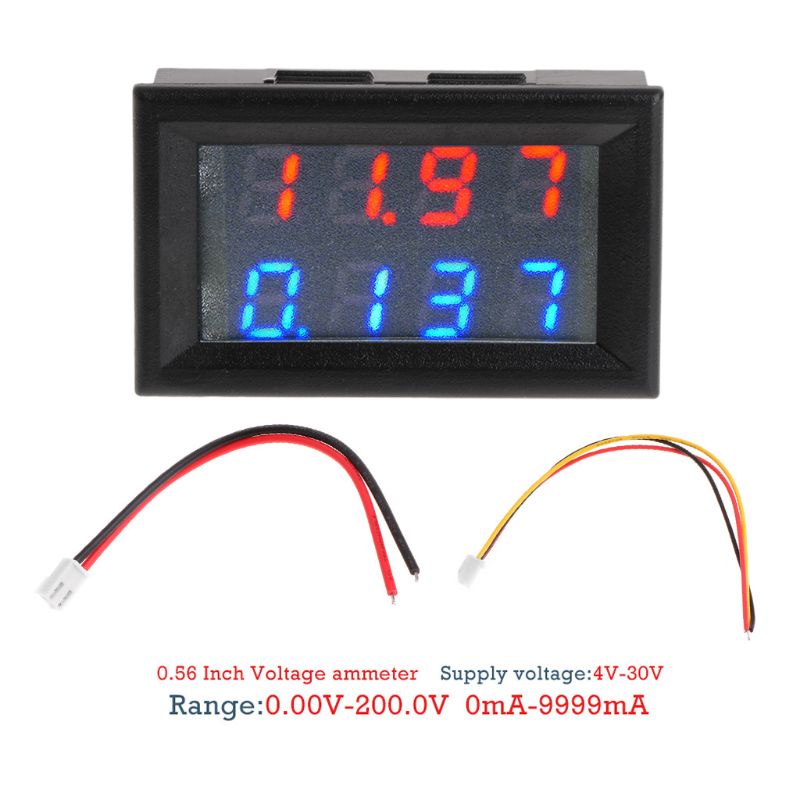 Vôn Kế Kỹ Thuật Số 0.28 &quot;Dc 200v 10a 4 Số 5 Dây
