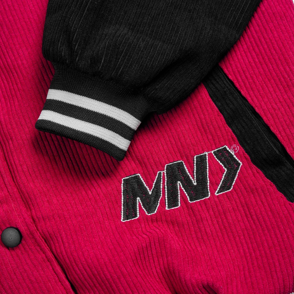 Mende - Paranoid Varsity Đỏ - áo khoác bóng chày nam màu đỏ