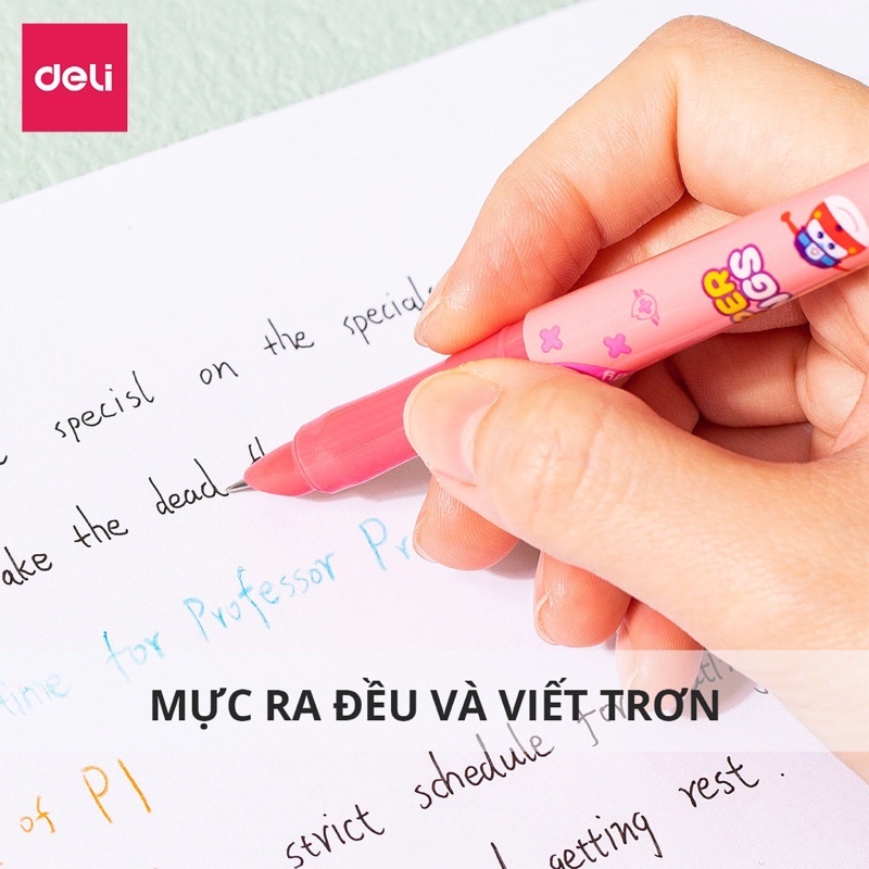 Bút Máy Deli Super Wings CQ894 Ngòi Kim Tinh - 1 Cây