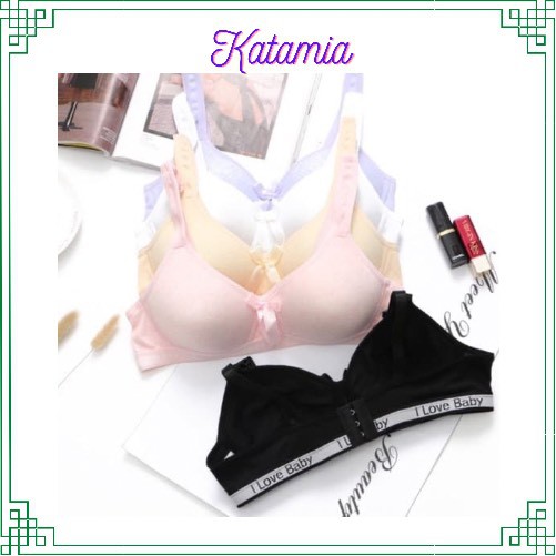 Áo lót nữ ngực nữ không gọng học sinh đệm mỏng cao cấp 005